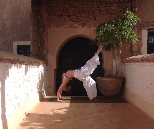 Jacqueline Teaching Yoga